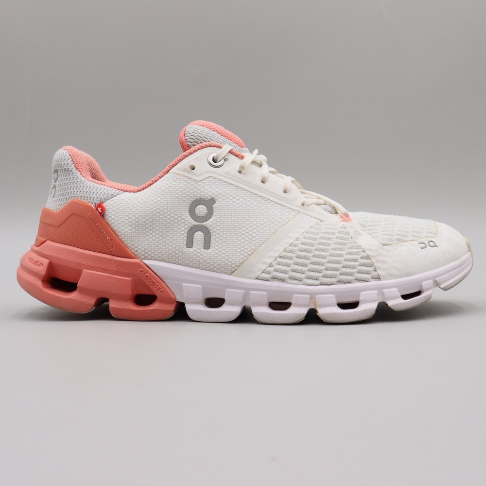 On Cloud Cloudflyer Womens Size 8.5 US White Coral Athletic Running Shoes